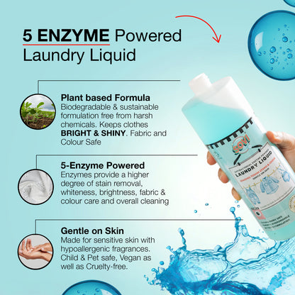 SOVI® Liquid Laundry Detergent, Citrus, Lily & Aqua, 500 ml