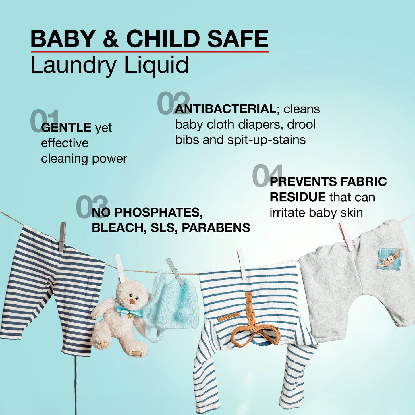 SOVI® Liquid Laundry Detergent, Citrus, Lily & Aqua, 500 ml