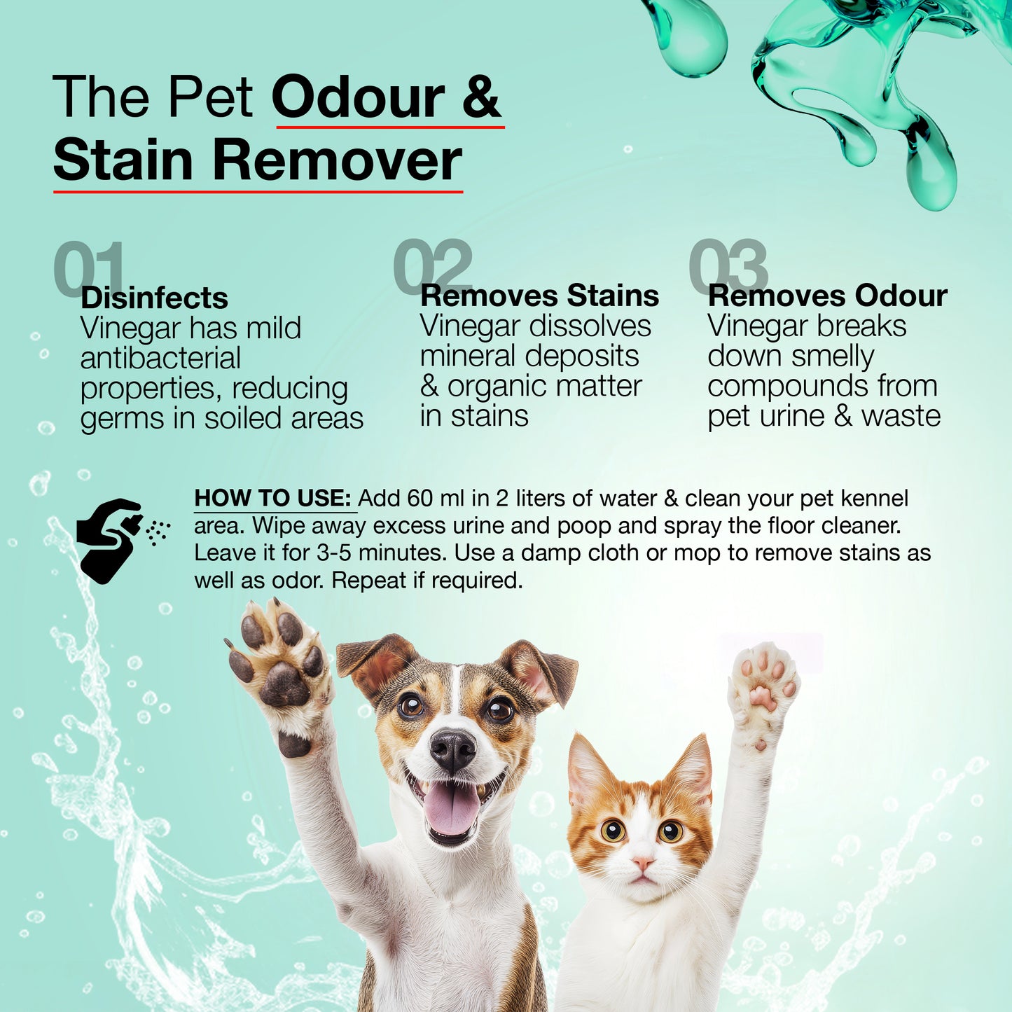 SOVI® Floor Cleaner, Citrus, Lilly & Aqua, 950 ml