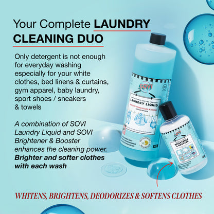 SOVI® Liquid Laundry Detergent, Citrus, Lily & Aqua, 950 ml