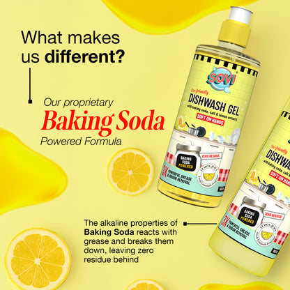SOVI® Dishwash Liquid, Lemon Juicy, 950 ml