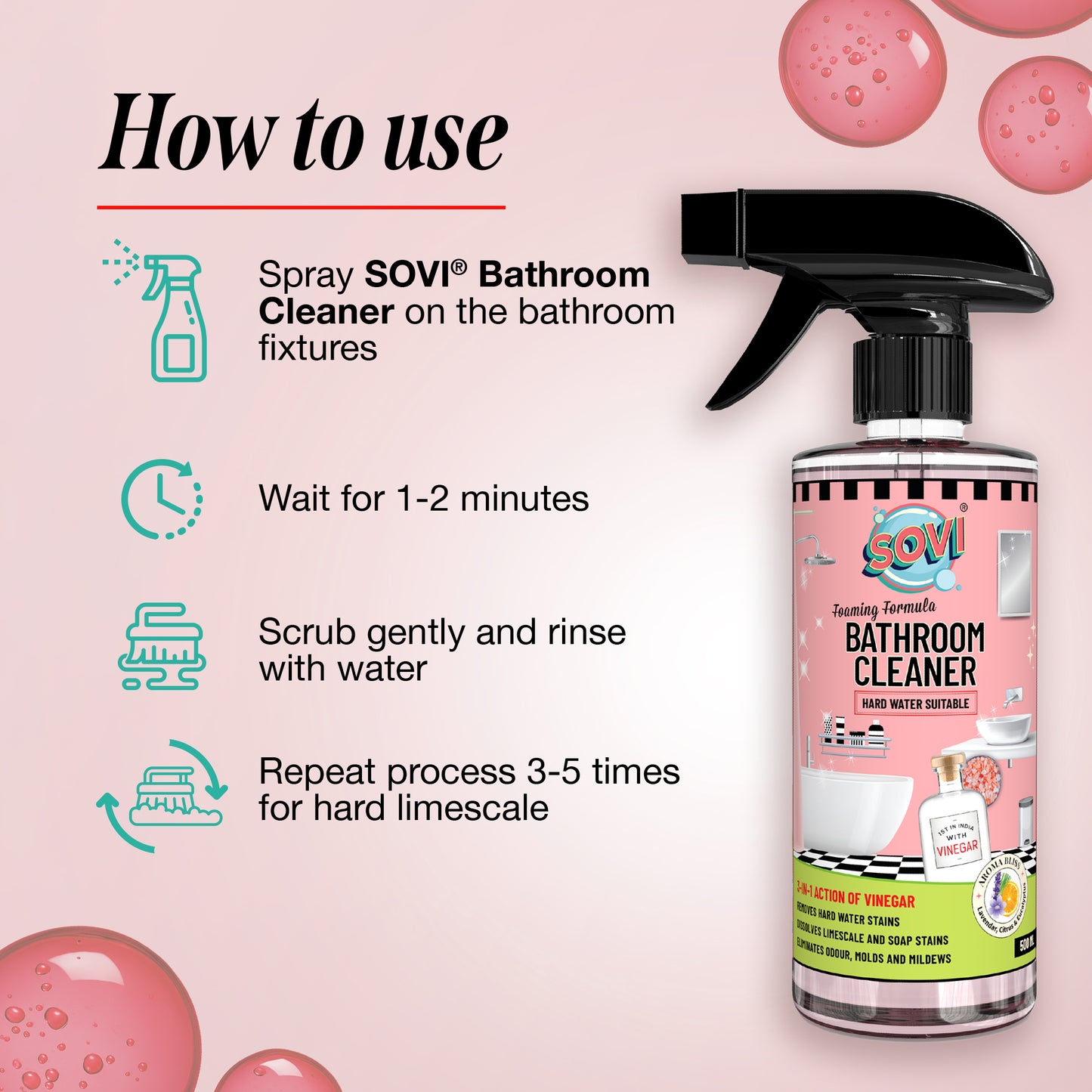 SOVI® Bathroom Cleaner, Lavender, 500 ml
