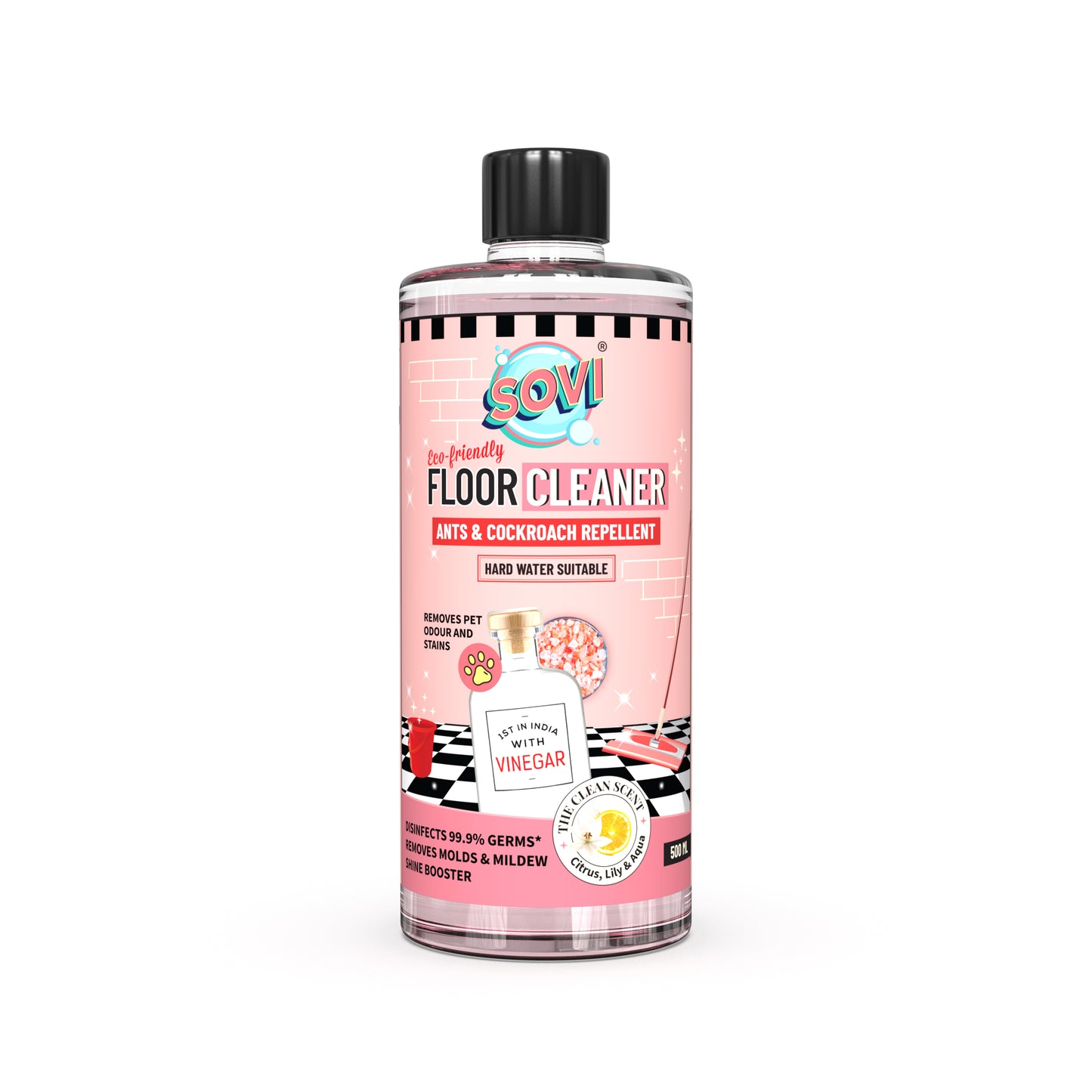 SOVI® Floor Cleaner, Lilly & Aqua, 500 ml