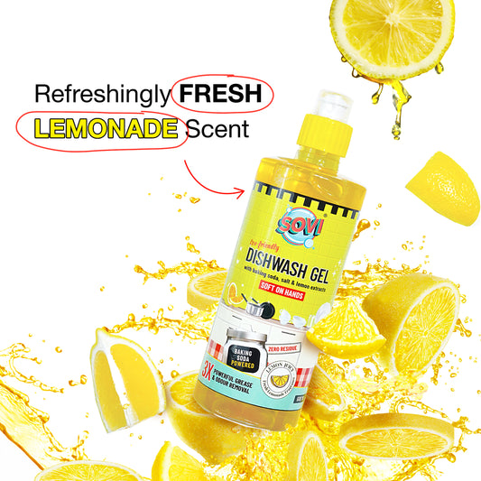 SOVI® Dishwash Liquid, Lemon Juicy, 2L